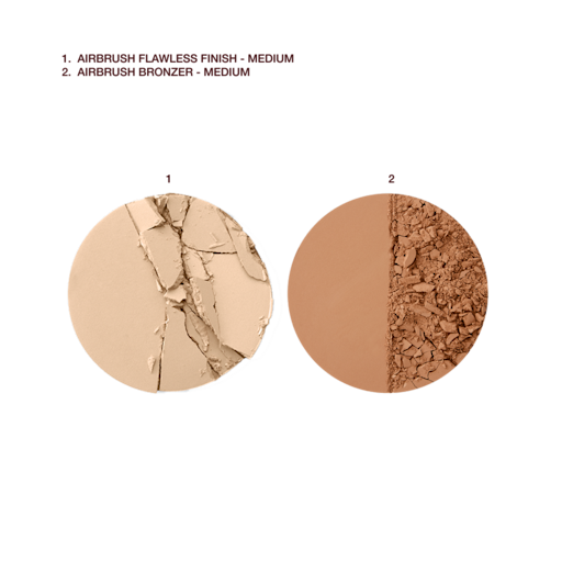 AIRBRUSH FLAWLESS PERFECT & BRONZE DUO FACE KIT