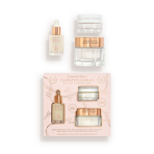 CHARLOTTE'S HYDRATE PLUMP & GLOW SET SKINCARE KIT