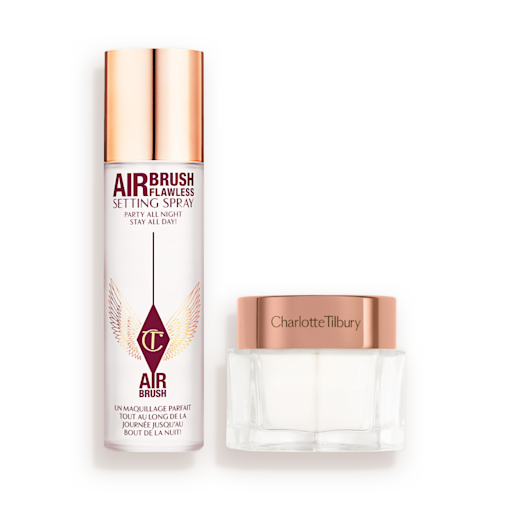 CHARLOTTE’S MAGIC CREAM & SETTING SPRAY DUO SKINCARE & MAKEUP KIT