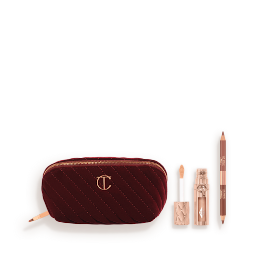 MAKEUP BAG OF LIP SCULPTING SECRETS LIP KIT & MAKEUP BAG