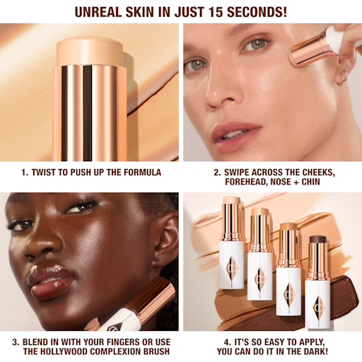 UNREAL SKIN SHEER GLOW TINT HYDRATING FOUNDATION STICK 13 DEEP